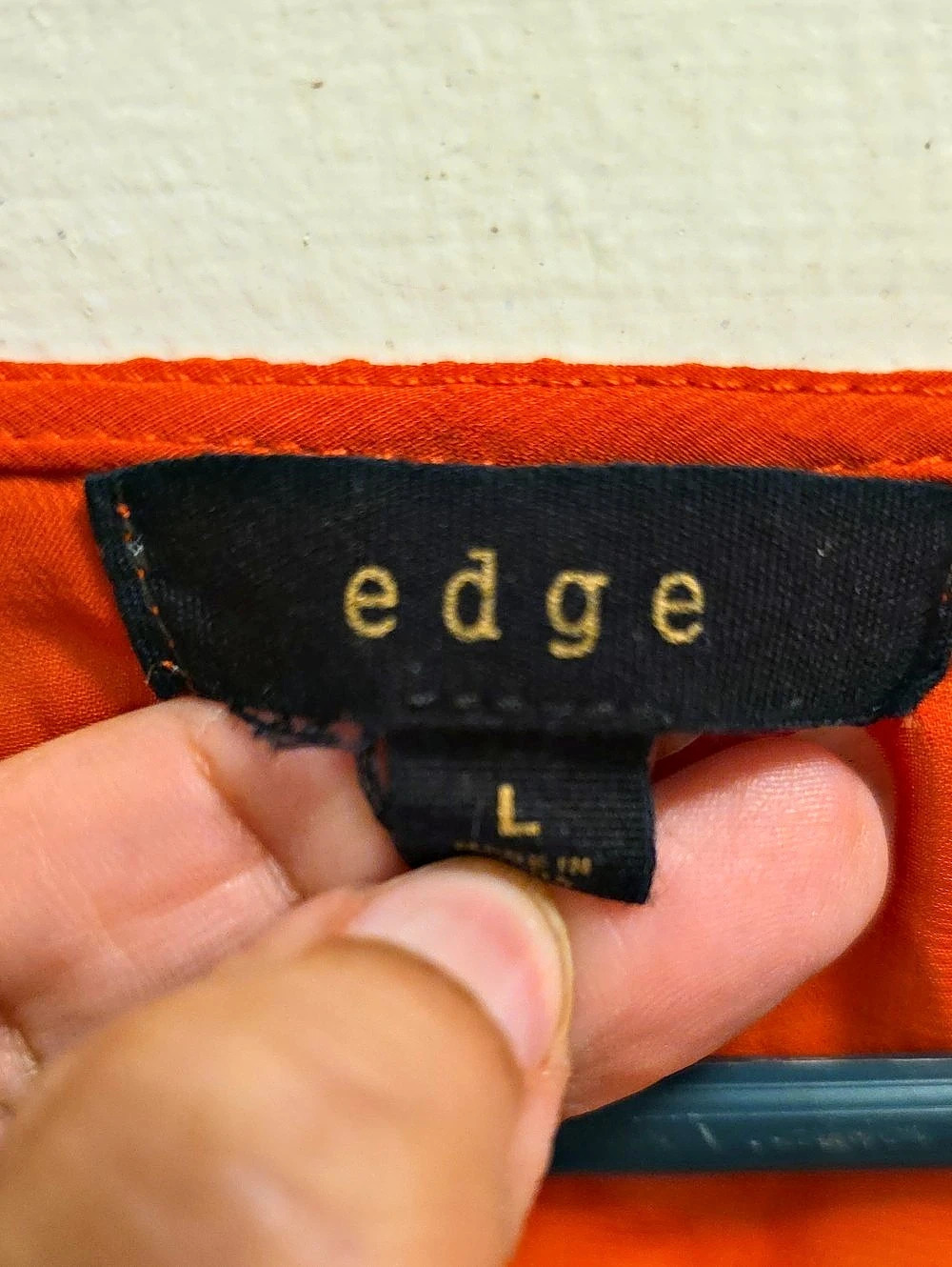 edge Lace Back Tie Hem Tank in Orange Large - Picture 3 of 3